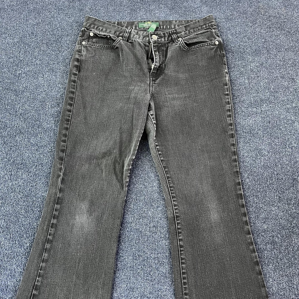 LRL Lauren Jeans Co Jeans Womens 10P Black Bootcut Stretch Denim Petite